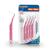 One Drop ONLY - 8 Blister interdental brushes 0.4mm (size XS) / Interental Brush for intermediate tooth cleaning / best oral hygiene through dental brushes 8 pieces (1 Pack) pink