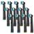 12 Supplement brushes for Oralb Vitality Pro Genius X Pro 1 750 Pro 3 toothbrush electrical toothbrush attachment compatible with brown oralb precision replacement brushes black from HSYTEK black 12 pieces (1 Pack)