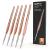 Nicpro Detail Paint Brushes 5 PCS Extra Fine Tip 000 Professional Miniature Painting Artist Set Round 3/0 for Micro Watercolor Oil Acrylic Craft Models Rock Army Paint By Number for Adult Rose Gold
