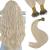 Youngsee real hair extensions nanoring blond 45cm nanoring extensions ashblond with blond nanoring hair extensions blond strahnchen nano beads hair extensions nano extensions real hair 50g #18/613 45 cm-nano 2-2- #p18/613