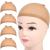 FANDAMEI 4 pieces Light Brown Stocking Wig Caps Stretchy Nylon Wig Caps for Women