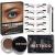 iMethod Eyebrow Stamp and Eyebrow Stencil Kit - Eye Brow Stamping Kit, Brow Stamp Trio Kit, Brow Stencil and Stamp Kit, Brow Eyebrow Kit, Light Brown Color 05 Light Brown