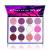 Yeweian Glitter Eyeshadow Palette 12 Colors Shimmer High Pigmented Eyeshadow Powder Dream Purple Pink Eyeshadow Palette Makeup Colorful Lasting Waterproof Eyeshadow Palette for Girl Women