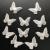Qililandiy 10pcs Embroidery Butterfly Sew Iron On Patch Badge Wedding Bridal Dress Embroidered Applique Sewing Craft DIY (White)