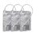 Nuvlsa 3-Chambered Ozone Insufflation Bag w/Customizable Volume (200/400/750 mL) - Compatible with Ozone Generator, Silicone Catheter, or Female Luer Lock - Medical Bag for Oxygen Therapy (3-Pack) 3 Count (Pack of 1)