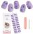 Kalolary Gel Nail Polish Strips Nail Gel Art Sticker Waterproof Full Nail Wraps Decal Sets with Nail File and Stick for Women Girls Nail Art Decor (UV/LED Lamp Required) (Butterfly)