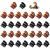 Qufiiry 30PCS Mini Hair Clips Small Hair Clips Mini Claw Hair Clips Small Hair Clips for women with Storage bags Non-slip Hair Catch for Women Girl's Hair Black and Brown