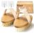 Metene Dry Brush, 2 Pack Dry Brushing Body Brush with Soft and Stiff Natural Bristles, Body Exfoliating Scrub Brush for Cellulite and Lymphatic, Improve Your Circulation, Dry Body Brush for Massage