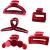 YOOOYOOO Red Hair Claw Clips  Light Big Strong Hold Nonslip Glossy Claw Hair Clips for Thick Hair & Thin Hair & Curly Hair  90's Vintage Jaw Clips for Women & Girls  Wedding Party Banquet  With Organza Storage Bag