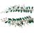 BETITETO Wedding Hair Clip Combs  2Pcs Red White Green Rhinestone Bridal Hair Vine Piece Accessories for Women Girls Party Birthday (Green)