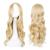 EUPSIIU Long Blonde Wave Wigs for Women Girls 27 Long Curly Wigs Ladies Fancy Dress Wig Synthetic Hair Wigs Women's Charming Full Hair Long Replacement Wigs for Cosplay Party Daily Use (Blonde)