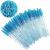 ZHIYE 50 pcs Disposable Eyelash Mascara Brushes Wands Applicator Eyebrow Brush Makeup Kit Eyebrow Castor Oil Brush Makeup Tool 50PCS Blue