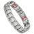 Jeracol Titanium Steel Magnetic Bracelets for Men 4 Element Double Row Strength Magnets Wristband Magnetic Brazaletes with Free Links Removal Tool & Jewelry Gift Box Silver