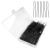 UooTach hairpins 200 pieces of U-shaped hairpins 6 cm hair clip wavy hairpin Invisible hairpin hair clip Hairdress suitable for girls hairpin hairdressing salon (black)