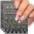 JMEOWIO 9 Sheets Heart Line Flower Nail Art Stickers Decals Self-Adhesive Colorful Nail Supplies Nail Art Design Decoration Accessories