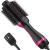 Hair Dryer Brush Blow Dryer Brush in One, 4 in 1 One Step Hair Dryer and Styler Volumizer Professional Hot Air Brush with Negative Ion Anti-frizz Blowout for Drying, Straightening, Curling, Salon Black Pink