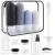 Revivoer silicone travel bottles 16 pieces of travel set with silicone travel bottles Spout-safe travel Bottles and travel shampoo container BPA-free practical travel bottles set (black)
