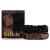 SILKIE x2 Set 100% Pure Mulberry Silk Cream Coffee Black Large Oversized Scrunchies Silk Travel Pouch Hair Ties Elastics Hair Care Premium Ponytail Holder No Damage Cocoa