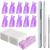 Teenitor Nail Polish Gel Remover Tools Kit with Nail Clips Nail Remover Pads Cuticle Pusher Nail Brushes Nail File Grits 120/180 Buffer Block Grits 400/4000, 6 Pack Purple
