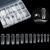Kads Full Cover False Nails Clear Acrylic UV Gel Tips with Size Guide 120pcs MODEL 2