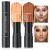 Double-End Highlighter Contour Stick  Cream Contour Stick Makeup Highlighter Stick  Professional Long-Lasting & Waterproof Face Body Contour Makeup Bronzer Stick (03Natural Color+Medium Coffee)