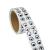 Lependor Black White Eye Stickers Labels -2000 Pcs Per Roll Black and White