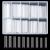 QOOSIKICC 200 Pcs Clear Acrylic Nail Tips Extra Long Straight Square Nail Tips C Curve Full Cover Acrylic Fake Nails Artificial False Nail Tips for Salons & DIY Nail Art