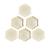 Hexagon Wood Canvas for Crafts Framed Wooden Panel Boards for Painting (8x9 in 6 Pack)
