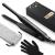 Wavytalk Pencil Flat Iron, 3/10" Small Flat Iron for Short Hair, Pixie Cut and Bangs, Tiny Beard Straightener with Dual Voltage & Adjustable Temp, Mini Hair Straightener for Edges Heating Up in 15s Graphite Black