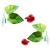 Cousduobe Betta Fish Leaf Pad - Improves Betta's Health by Simulating The Natural Habitat( Double Leaf Design, one Big and one Small ) 2 Pack Betta Fish Leaf