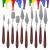 10PCS Palette Knife, Stainless Steel Painting Knife Set, Flexible Spatula Pallet Knife, Metal Artist Knives , Oil Painting Accessories Color Mixing Scraper for Oil, Canvas, Acrylic Painting By CUALORK
