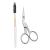 Tweezerman Brow Shaping Scissors and Brush Stainless Steel