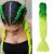 Gairyan Jumbo Braids Extensions Braid Art Hair 1 piece 100g Braiding Hair Hair extensions 60cm ombre Synthetic braids Afro Hair Box crochet braids (dark green & green) 60 cm (1 piece) Dark green & green