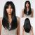 Testar 24 inch black wigs for women long lay -out wigs of course of course looking synthetic heat -resistant wig glueless wig for everyday use