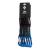 Black Diamond Hotforge Hybrid Draw Carabiner Quickpack 12cm (6 Pack), Hotforge Keylock (top) and Hotwire Wiregate (Bottom) Blue