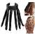 Heatless Headband Octopus Hair Curler Locken Blacker Curle overnight without heat for long medium hair silk band soft headband waves for women girls black