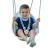 Swurfer Coconut - Your Child's First Swing with Blister Free Rope and 3-Point Safety Harness, Ages 9 Months and Up White