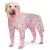 Axcimond dogbody after op dogs one -part dogbody castration bitch/male op body dog recovery suit for dogs after the operation long -sleeved wound protection suits Alternatively to neck crauses for dogs 3xl pink flower