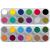 Grima's professional make -up palette water make -up pallet A+B 24x2.5ml high -quality face painting/carnival make -up on water -based multicolored WMUP24 24 pieces - Palette A+B