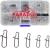 Paradox Fishing Snap Set I 175 pieces #000- #2 with box I snaps fishing accessories fishing trout carabiner fishing snaps spoon trout fishing carabiners-for trout bait pike bait and perch bait