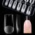 Gelike ec Medium Square Nail Tips - Soft Gel Nail Tips Square Shaped Full Cover Gel X Nails Pre Etched for Extensions PMMA Resin Clear False Nails Strong Press on Nails 120PCS 12 Sizes MEDIUM SQUARE 120-M-Square