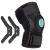 Thx4COPPER Hinged Knee Brace-Adjustable Open Patella with Parallel Straps & Dual Side Stabilizers-Compression Support for Knee Pain Relief & Recovery-MCL ACL LCL Tendonitis Ligament for Men & Women L (Pack of 1)
