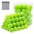 50 Pack Plastic Golf Balls Practice Limited Flight Golf Training Ball Hollow Swing Practice Indoor Golf Balls with Mesh Drawstring Bag for Backyard Driving Range or Outdoor Green