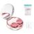 Contact Lens Travel Kit with Cleaner Washer, Portable Contact Box with Mirror Tweezers Remover Tool Solution Bottle for Daily Outdoor Rose Gold