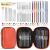 IMZAY 54 Pcs Crochet Needles Set Crochet Hooks Kit with Storage Case Ergonomic Knitting Needles Blunt Needles Stitch Marker DIY Hand Knitting Craft Art Tools for Beginners Orange