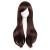 MapofBeauty 28" 70cm Long Curly Hair Ends Costume Cosplay Wig (Dark Brown)