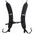 BASSDASH Replacement Backpack Straps Adjustable Padded Shoulder Straps for Backpack Dry Bag Black One Size