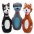 Chiwava 3 pieces 5.7 inch latex squeak dog toys for small dogs funny dog chew and squeaking interactive game 3 unit (lot de 1)