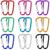 Catelves 18 piece of carabiner Small key riper carabiner hook key rings carabiner hooks small mini carabiner key rings multicolor carabiner aluminum letters Small carabiner hooks ... 3.8 x 2.2