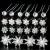 40 Pieces Bride Wedding Hair Pins, Flower Bridal Head Clip Crystal Pearl Flower Hair Barrettes U-Shape Hair Clips for Bridal Wedding Prom Women Hair Jewelry Accessories elegant flower